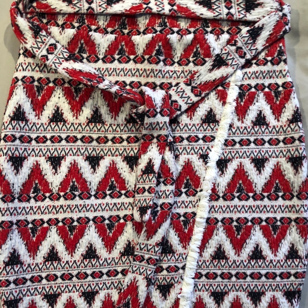 Faux wrap skirt